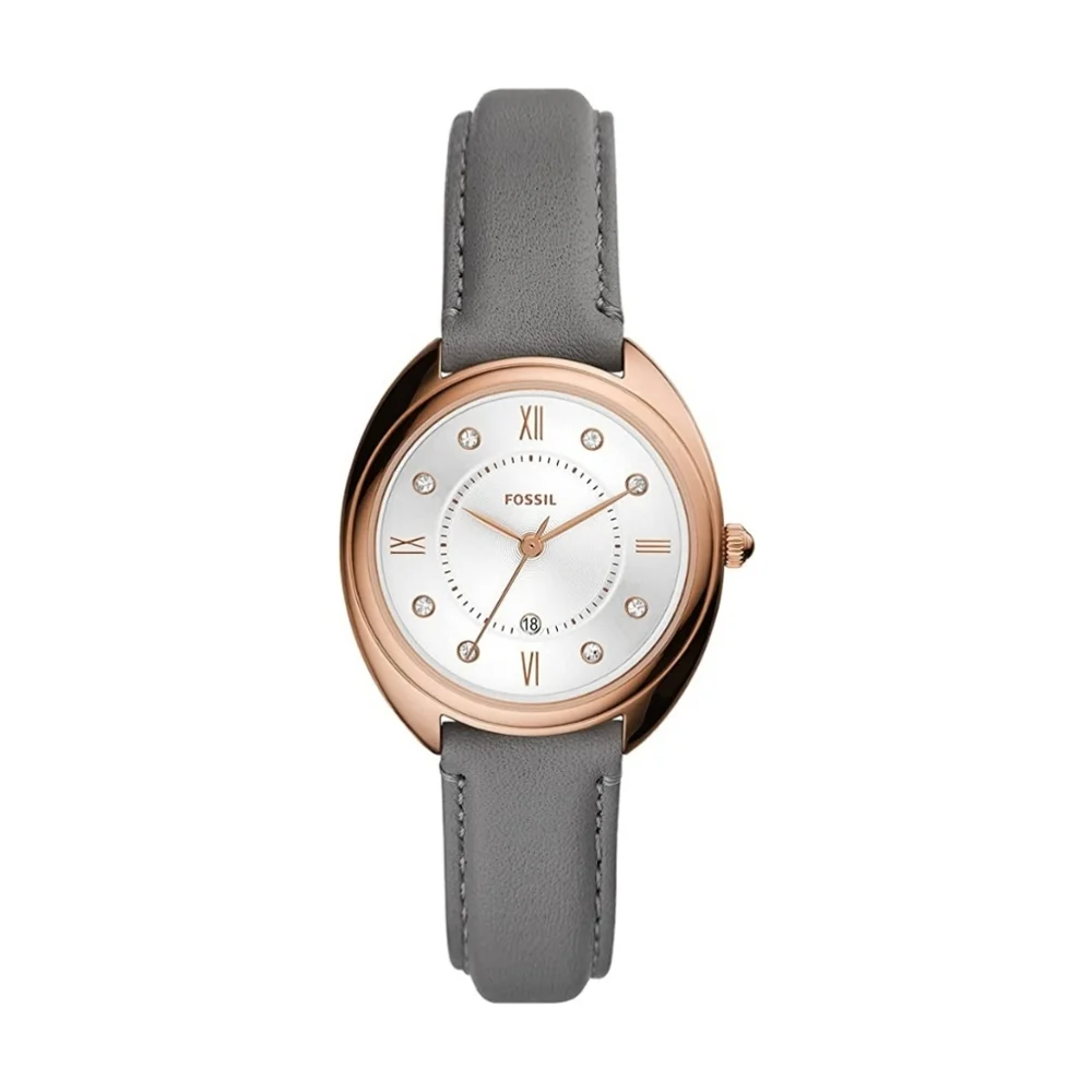 Fossil Women's Leather Gabby Stainless Steel Crystal-Accented Quartz Watch - Picture 1 of 4
